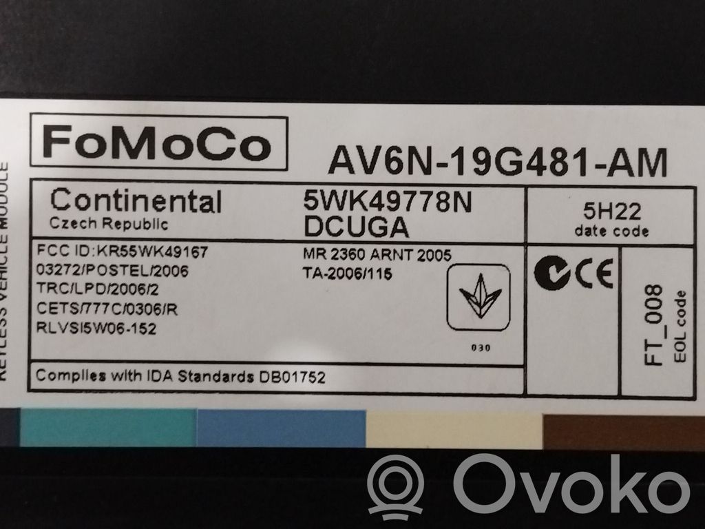 Ford Kuga II Centralina/modulo keyless go 
