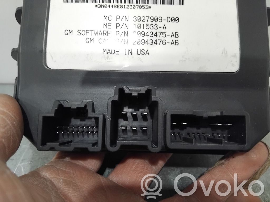 Opel Insignia A Tailgate/trunk control unit/module 