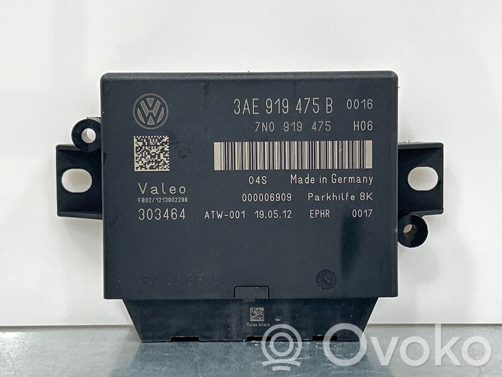Volkswagen PASSAT B7 Centralina/modulo sensori di parcheggio PDC 