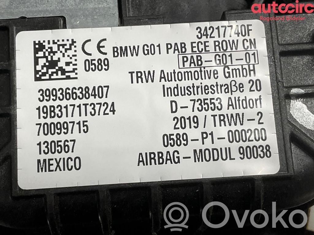 BMW X3 G01 Airbag del passeggero 