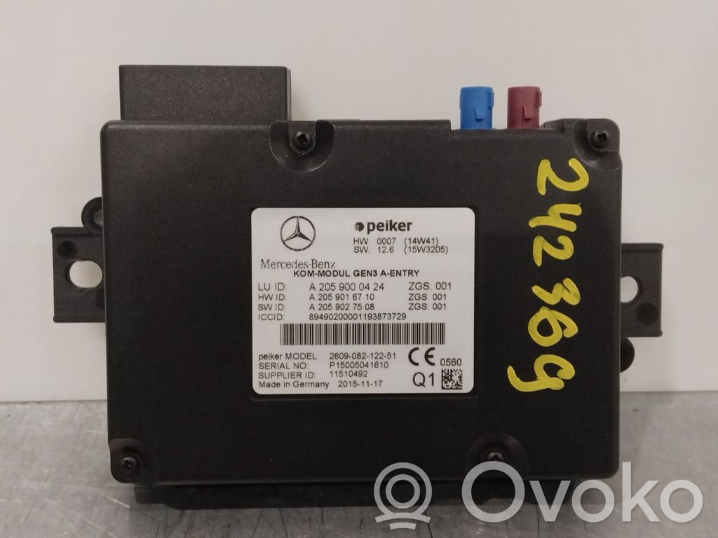 Mercedes-Benz B W246 W242 Autres unités de commande / modules