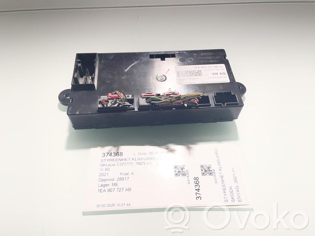 Skoda Enyaq iV Centralina aria condizionata/riscaldamento 