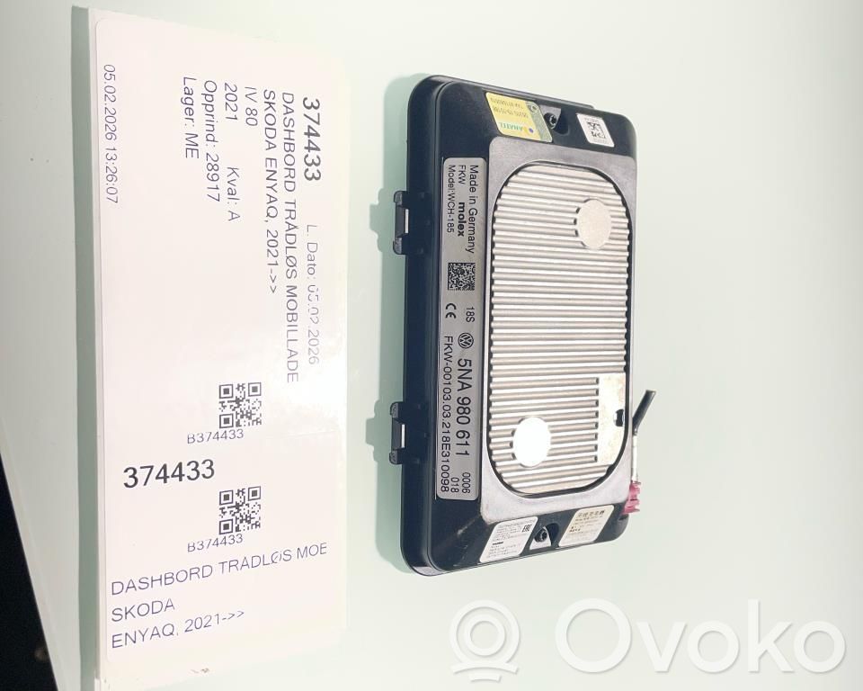 Skoda Enyaq iV Modulo di ricarica wireless