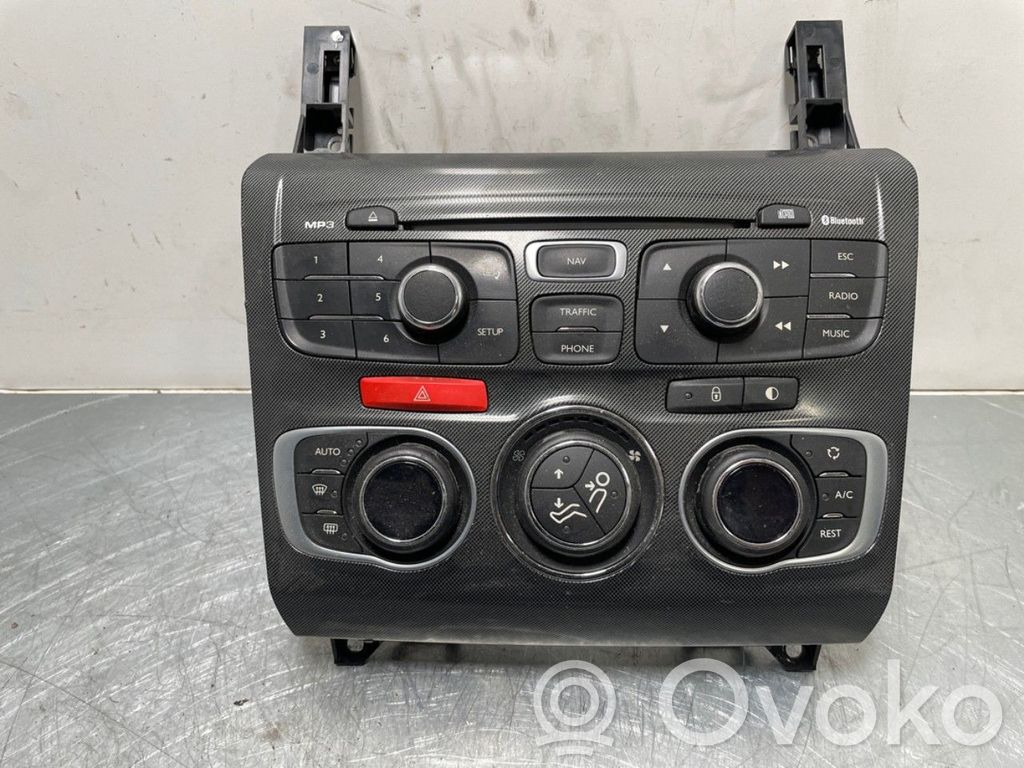 Citroen C4 II Console centrale, commande chauffage/clim 