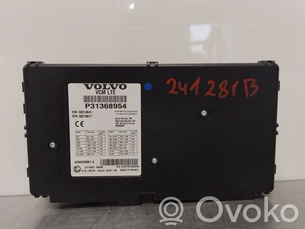 Volvo S90, V90 Otras unidades de control/módulos 