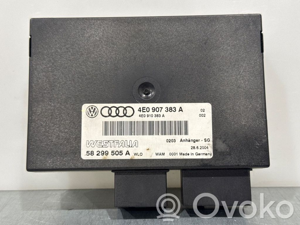 Audi A6 S6 C6 4F Centralina/modulo rimorchio barra di traino 