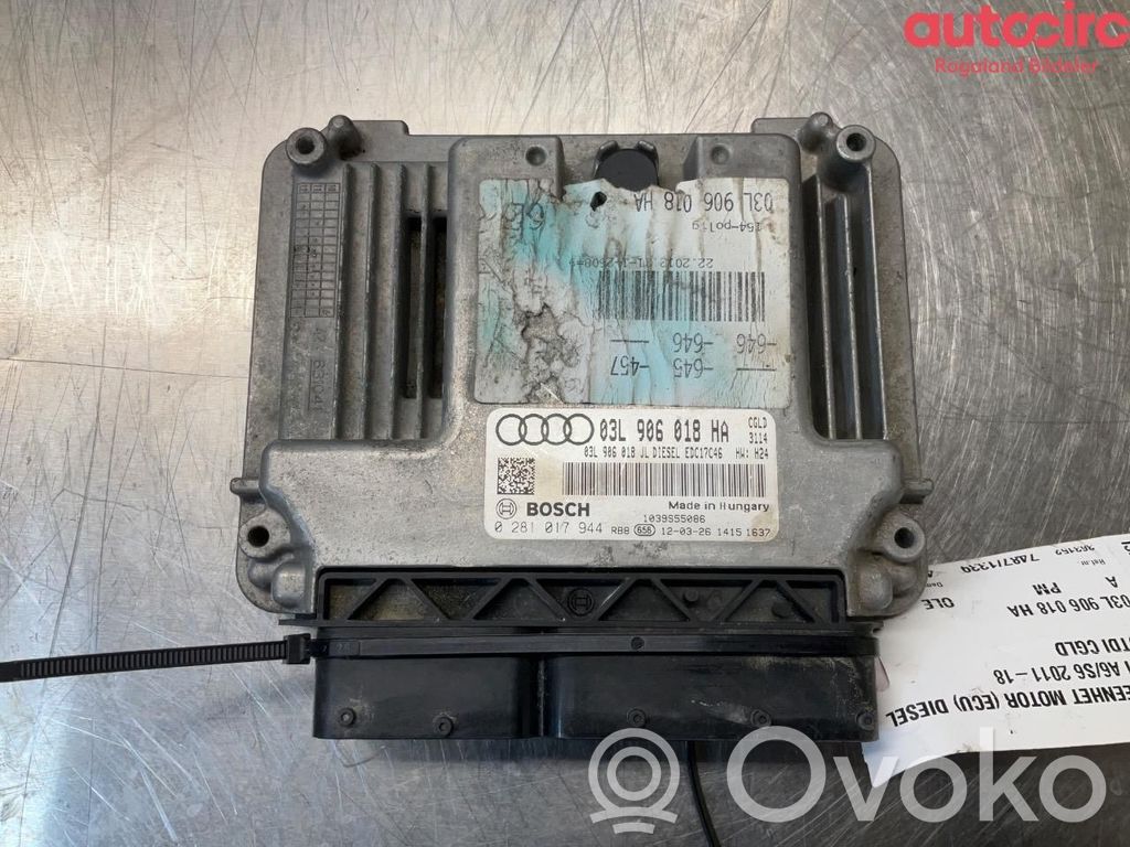 Unité de commande, module ECU de moteur   03L906018HA,03L906018HA,03L906018HA,03L906018HA