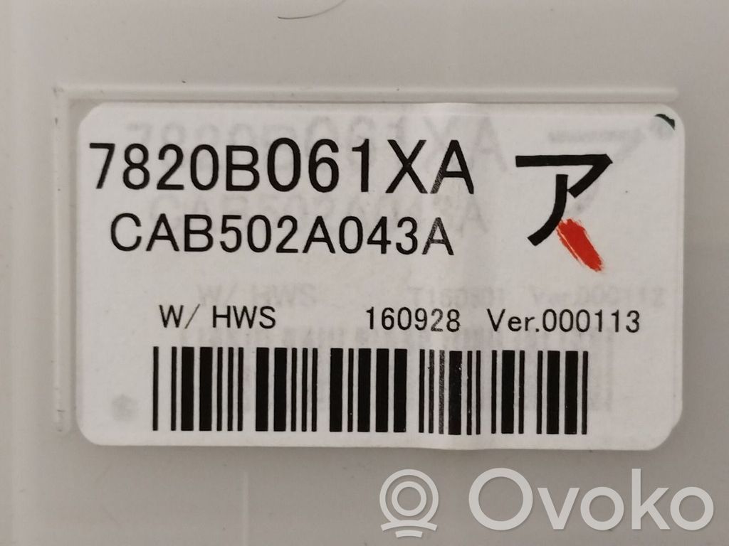 Mitsubishi Outlander Mascherina climatizzatore/regolatore riscaldamento
