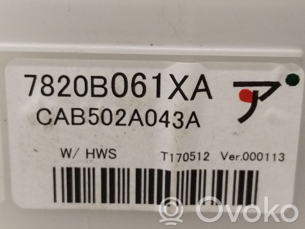 Console centrale, commande chauffage/clim   7820B061XA,7820B061XA,7820B061XA,7820B061XA,CAB502A043A