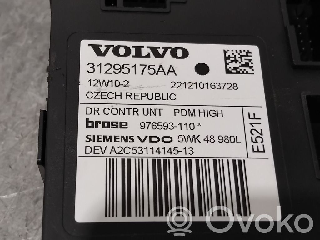 Volvo V50 Regulador de ventanilla eléctrico de puerta delantera 