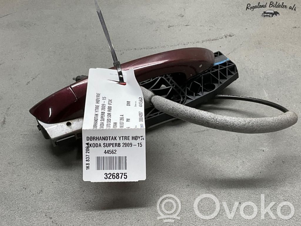 Skoda Superb B6 (3T) Klamka zewnętrzna drzwi 
