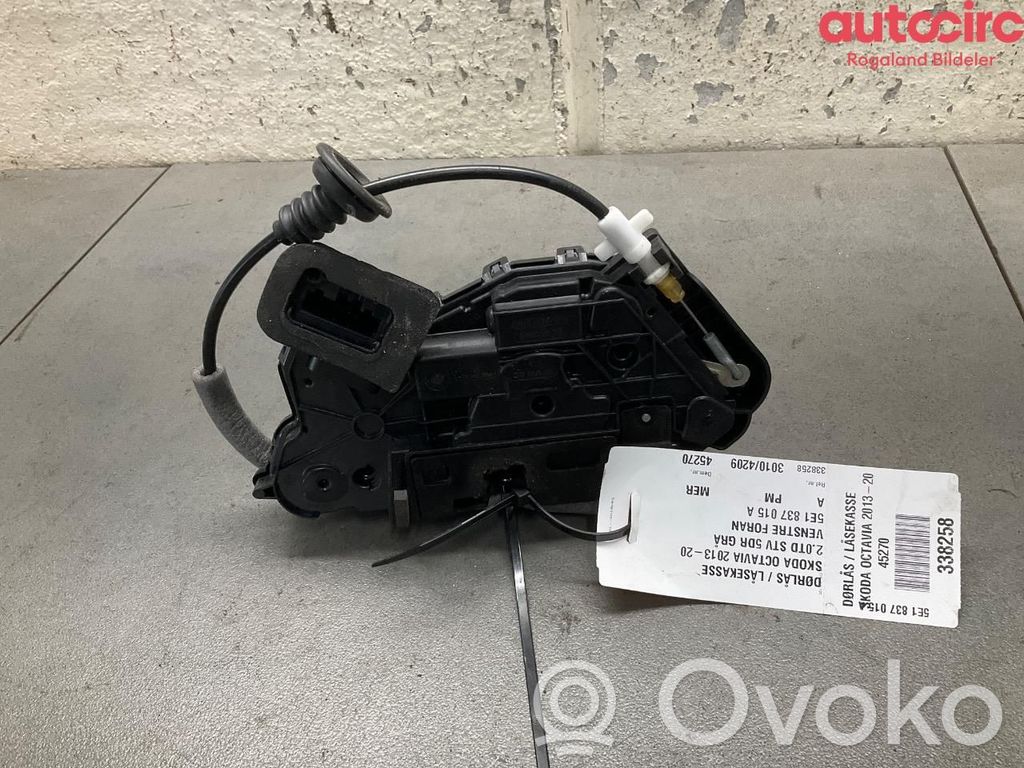 Skoda Octavia Mk3 (5E) Serratura portiera anteriore 
