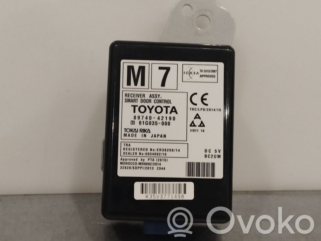 Toyota RAV 4 (XA40) Unité de commande / module de verrouillage centralisé porte