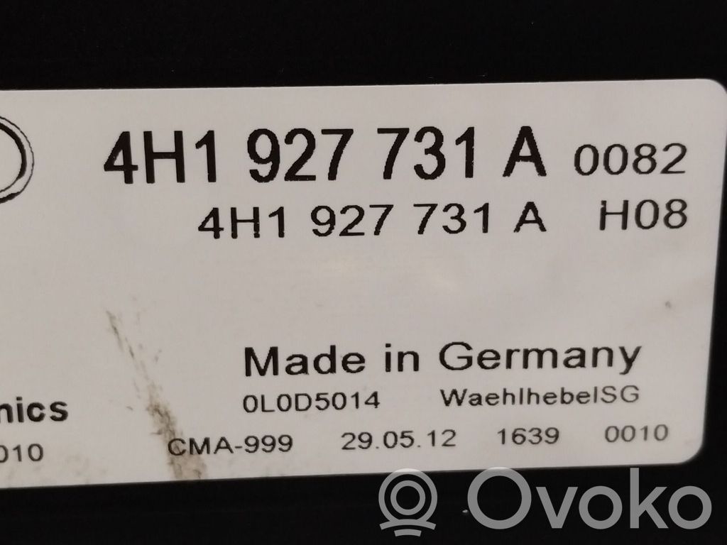 Audi A8 S8 D4 4H Selector de cambios 
