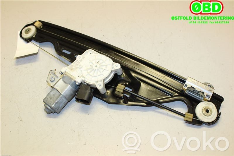 BMW 5 E60 E61 Regulador de ventanilla eléctrico de puerta delantera 