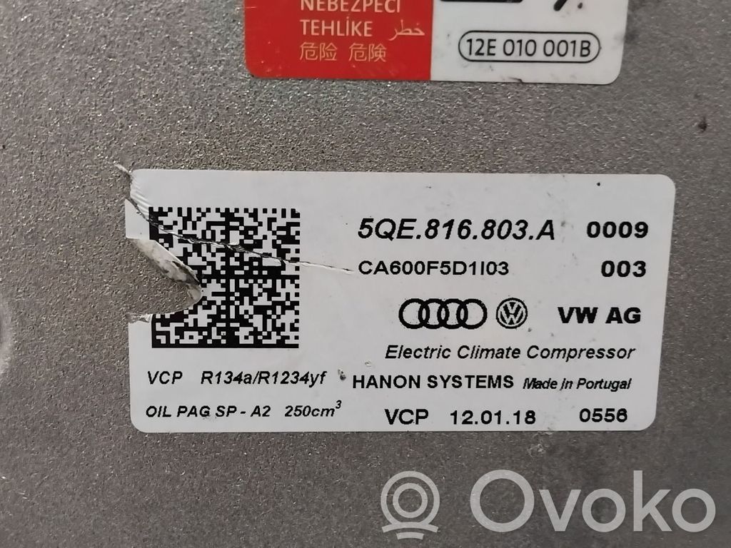 Volkswagen e-Golf Compresseur de climatisation 