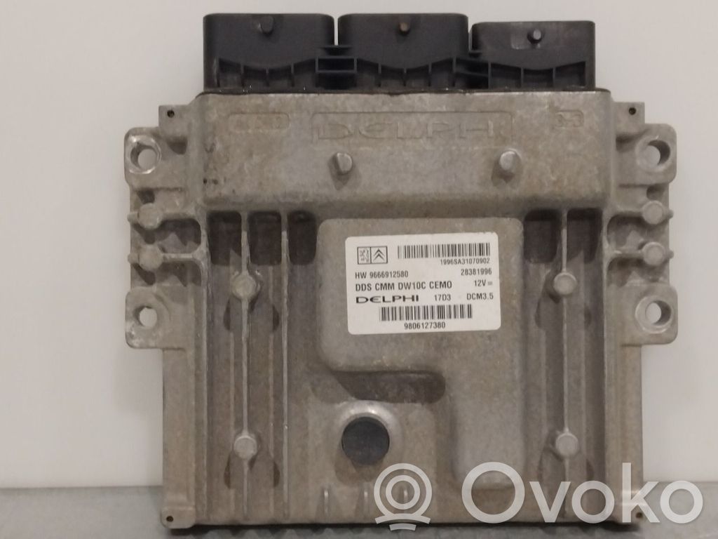Unité de commande, module ECU de moteur   1608402180,9666912580,9666912580,1608402180,9666912580