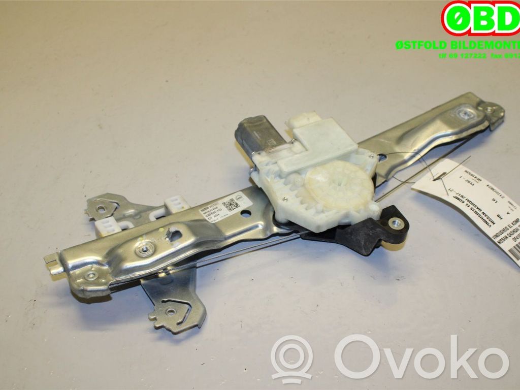 Nissan Qashqai Podnośnik szyby drzwi z silniczkiem 