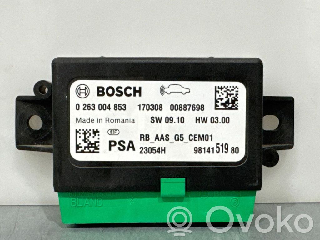 Peugeot 2008 I Centralina/modulo sensori di parcheggio PDC