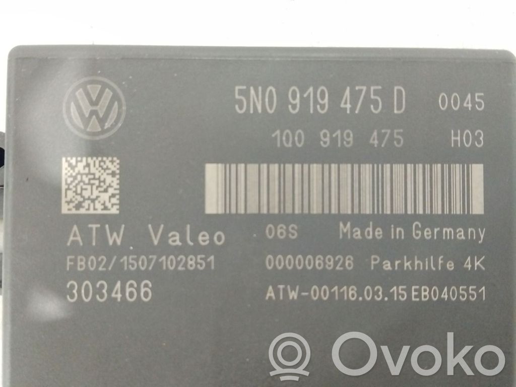 Volkswagen Touran II Unitate/modul de comandă parcare PDC 
