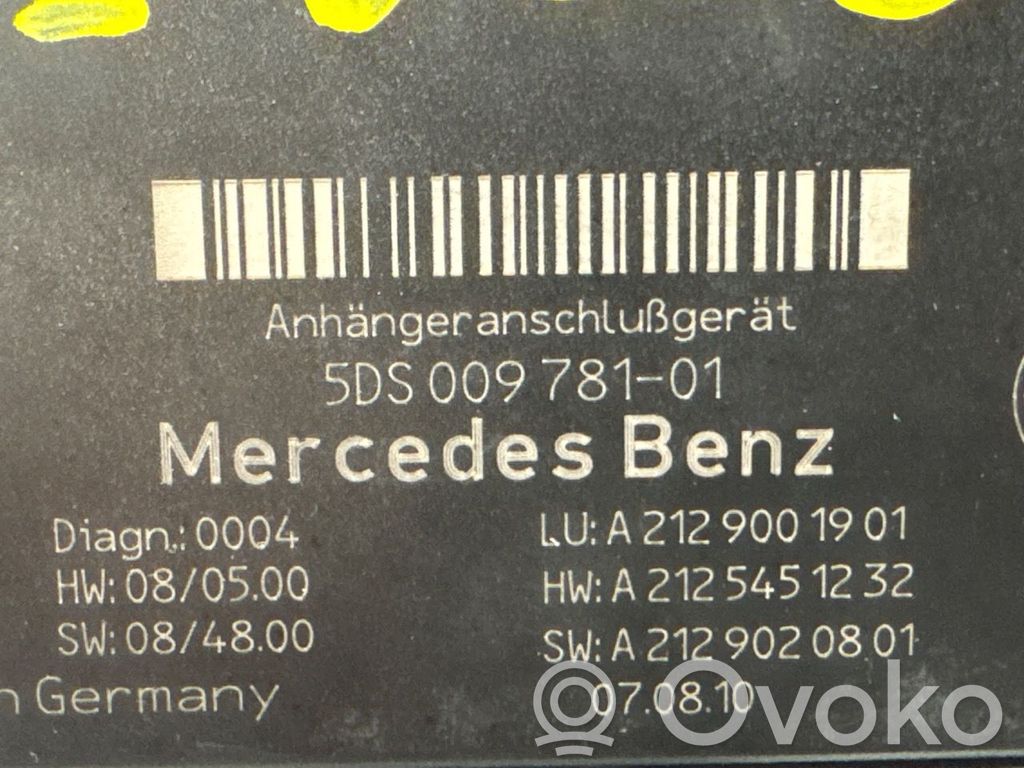 Mercedes-Benz C W204 Unitate/modul de comandă remorcă cu bară de tractare 