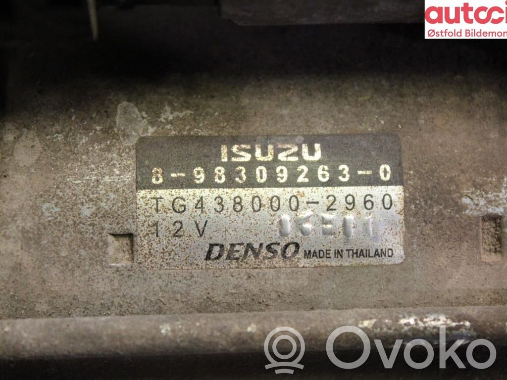 Isuzu D-Max Starteris 