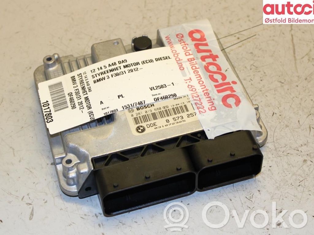 BMW 3 F30 F35 F31 Unitate control motor/modul ECU 