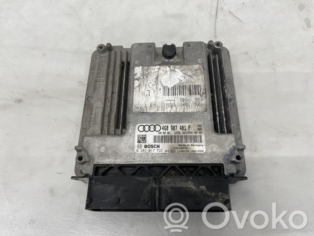 Engine control unit/module ECU   4G0907401F,4G0907401F