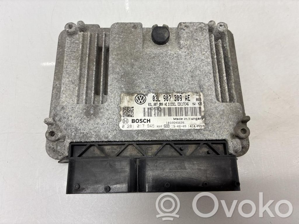Volkswagen PASSAT B7 Unité de commande, module ECU de moteur 