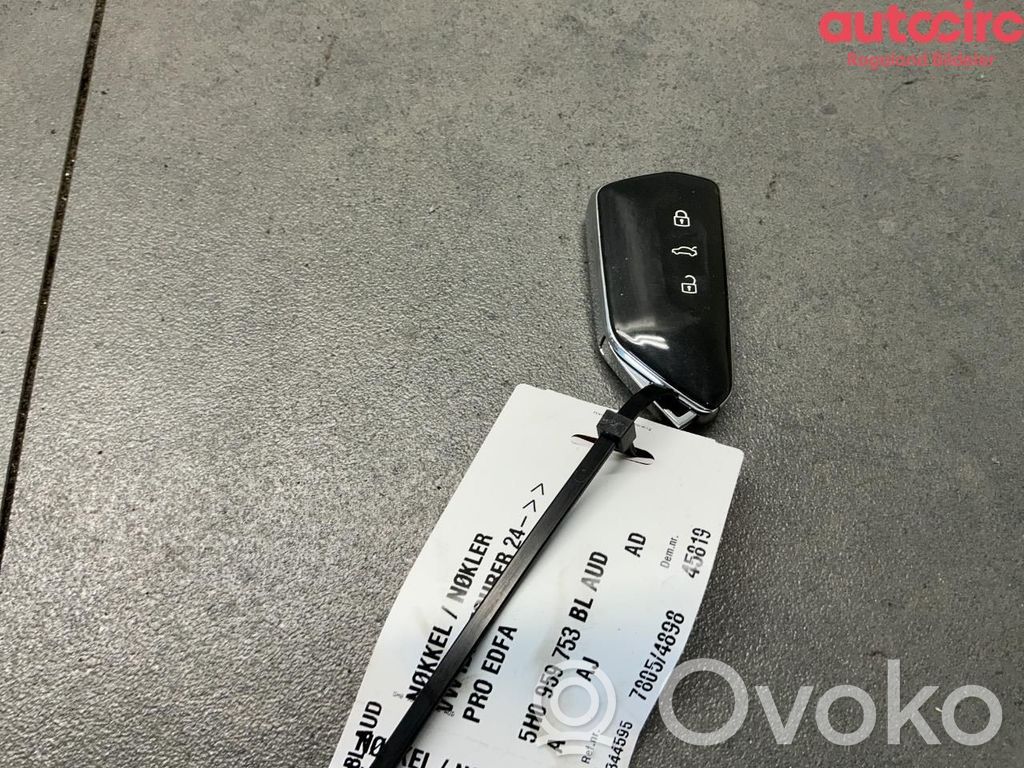 Volkswagen ID.7 Klucz / Karta zapłonu 