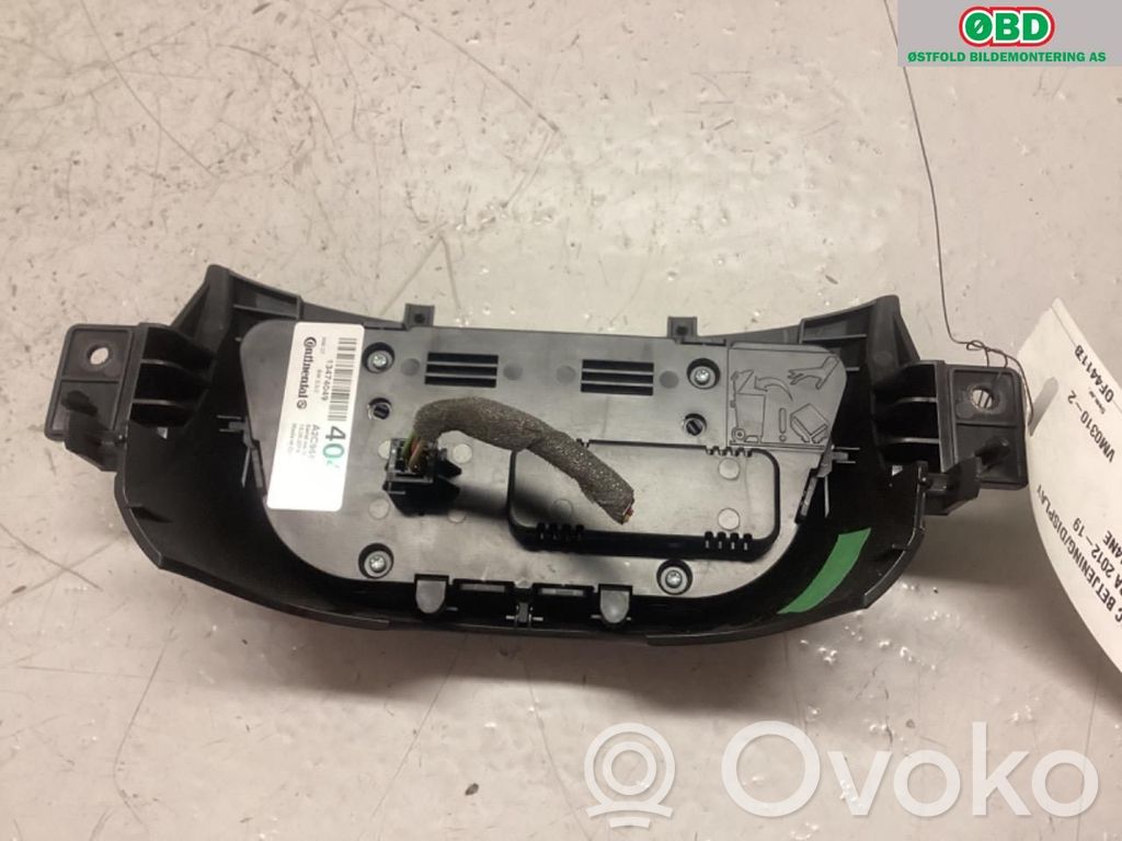 Opel Zafira C Moldura del climatizador/control de calefacción