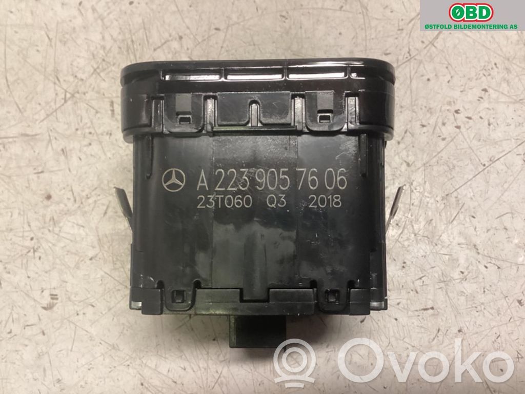 Mercedes-Benz EQS X296 Interrupteur, commande de frein de stationnement