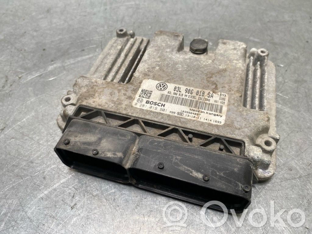 Skoda Superb B6 (3T) Unité de commande, module ECU de moteur 