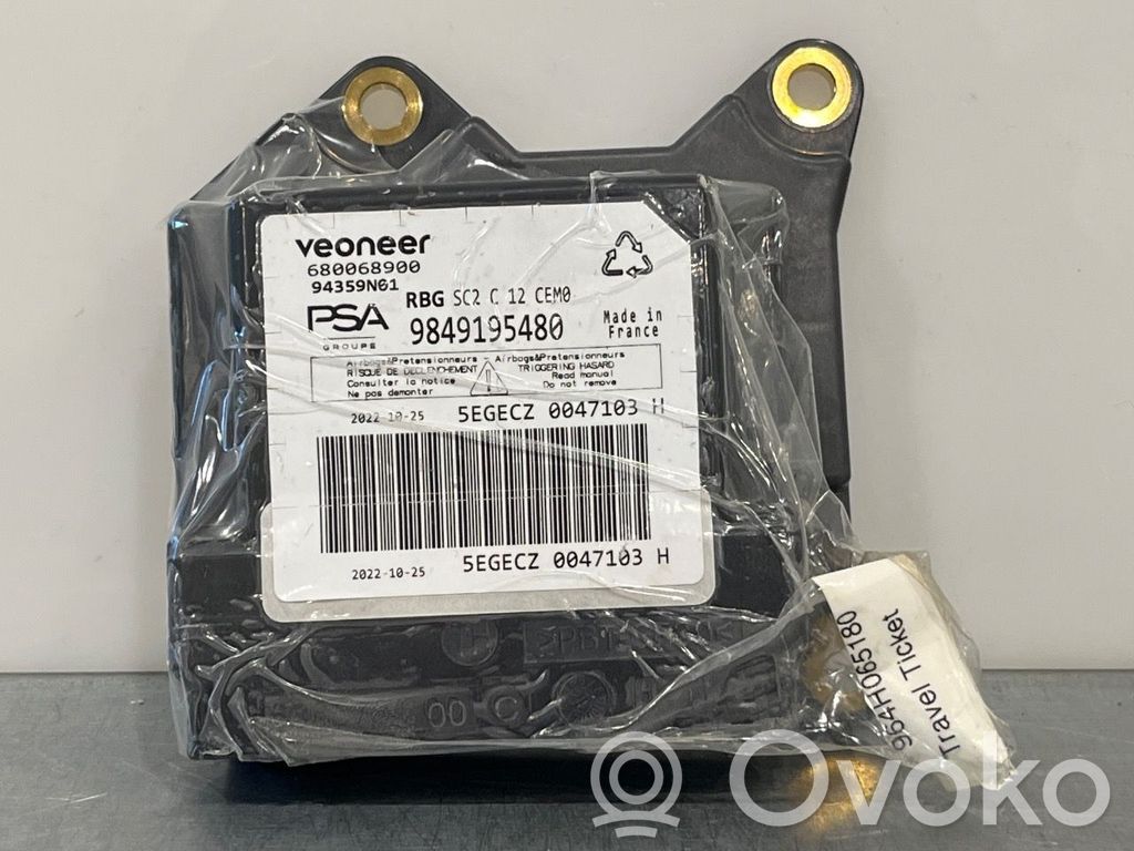 Citroen C4 SpaceTourer Airbag control unit/module 