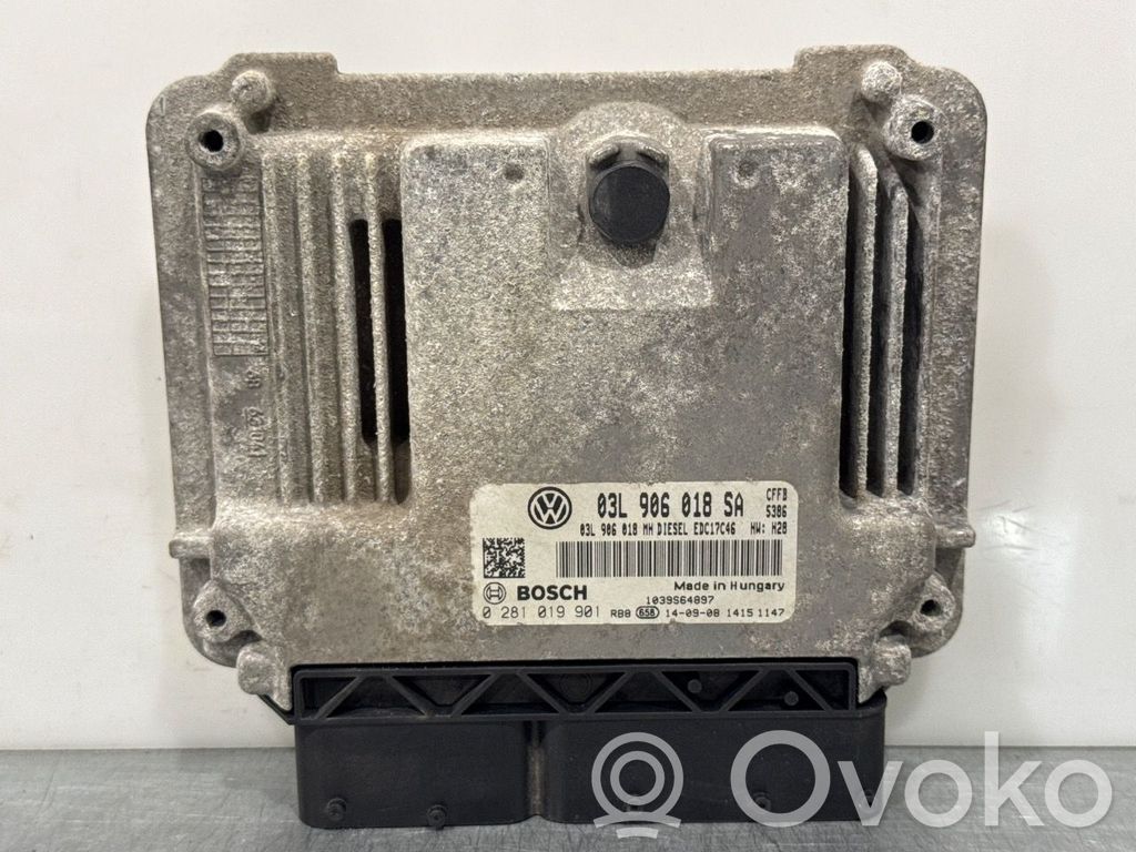 Skoda Superb B6 (3T) Unité de commande, module ECU de moteur 
