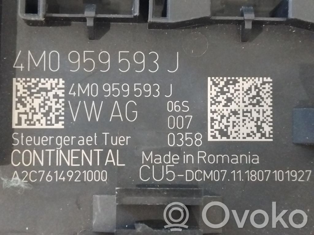 Audi e-tron Sterownik / Moduł drzwi 