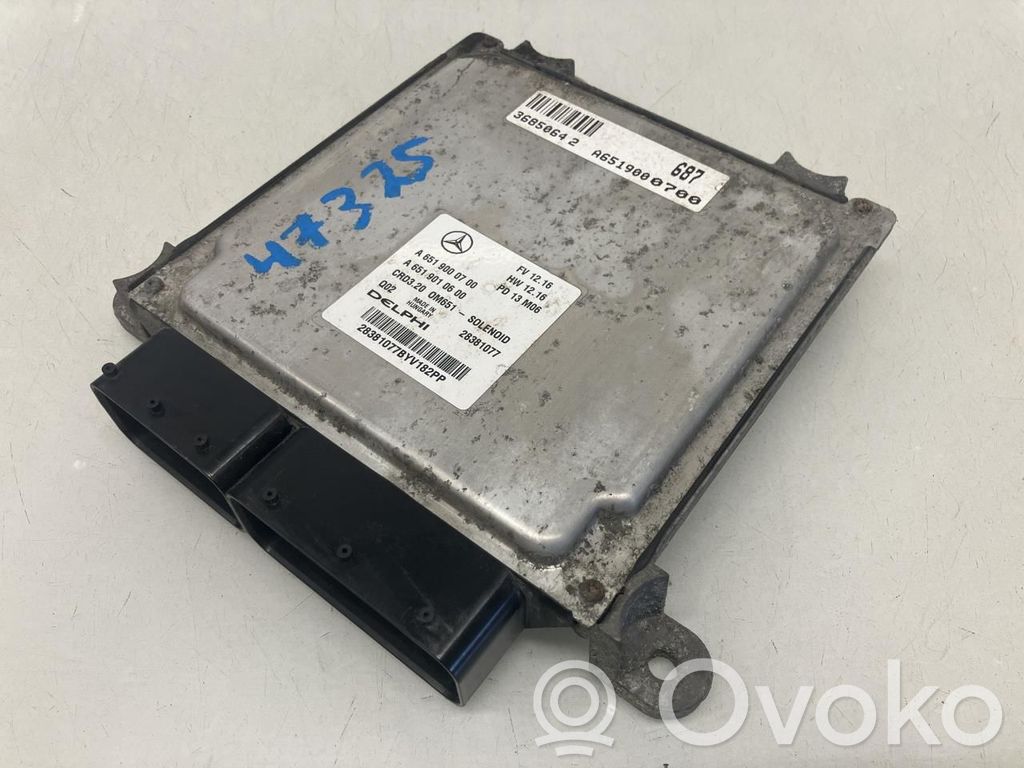 Mercedes-Benz Sprinter W906 Unitate control motor/modul ECU 