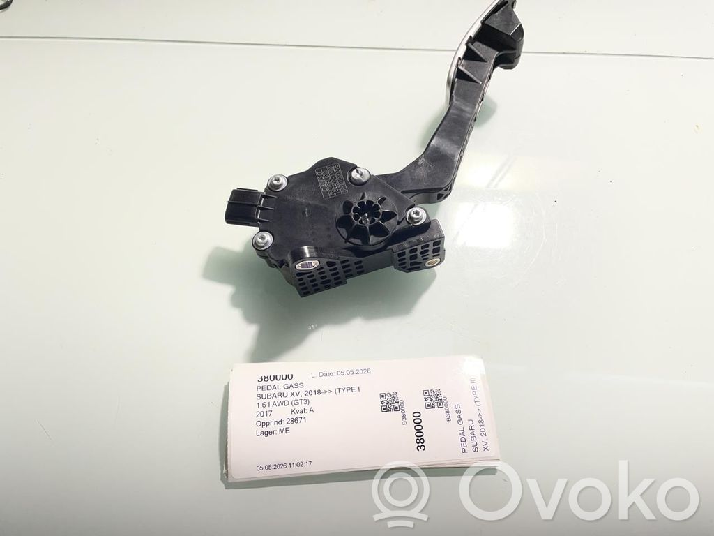 Subaru XV II Pedal del acelerador 