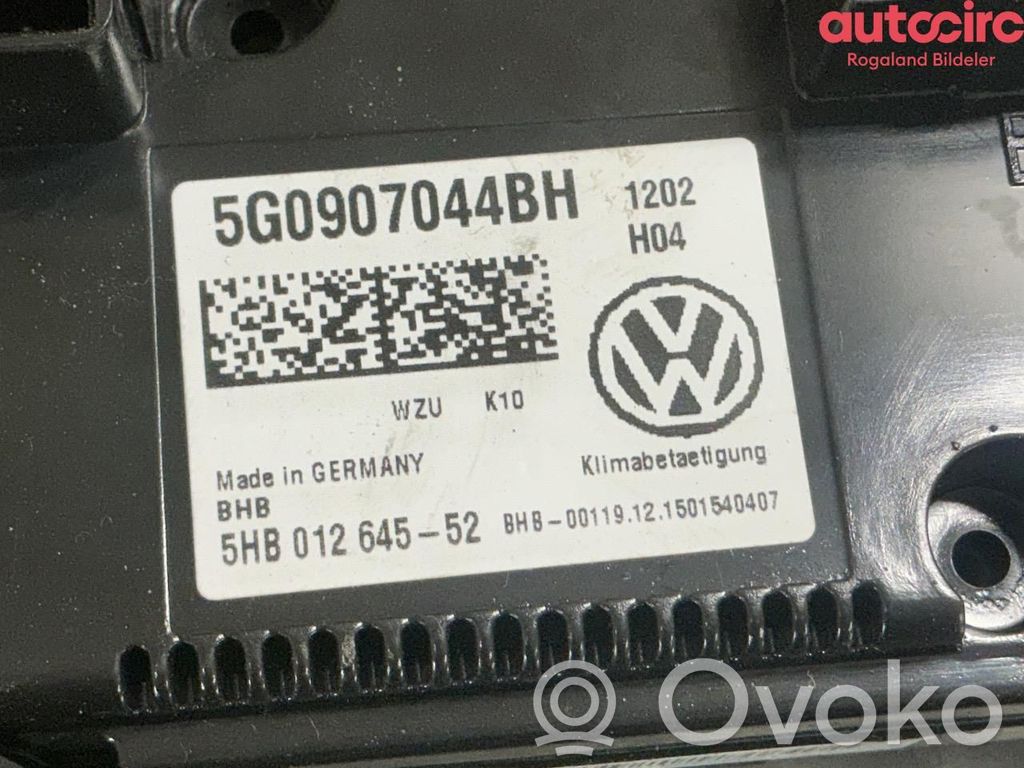 Volkswagen Touran III Panel klimatyzacji / Ogrzewania