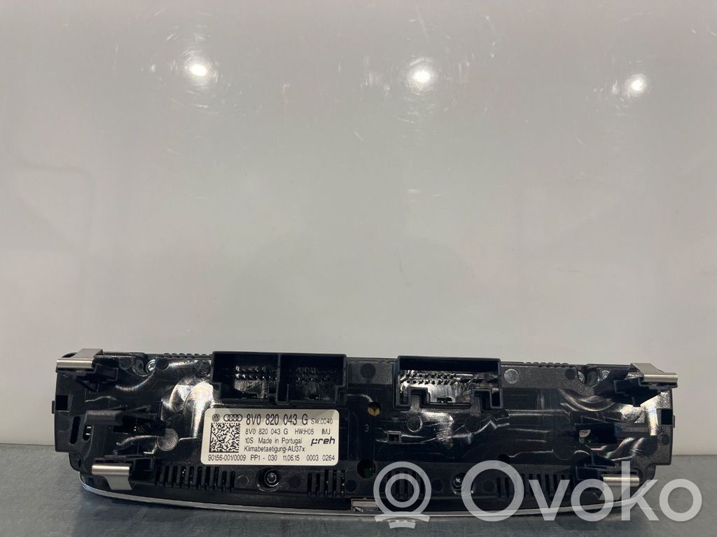Audi A3 S3 8V Console centrale, commande chauffage/clim 