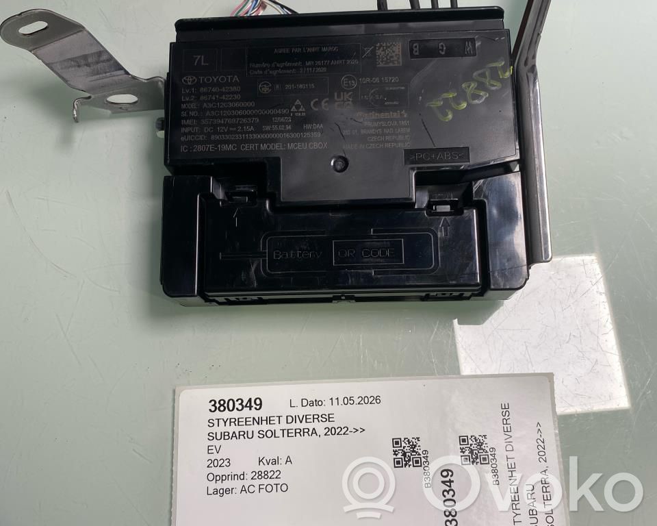 Subaru Solterra Autres unités de commande / modules 