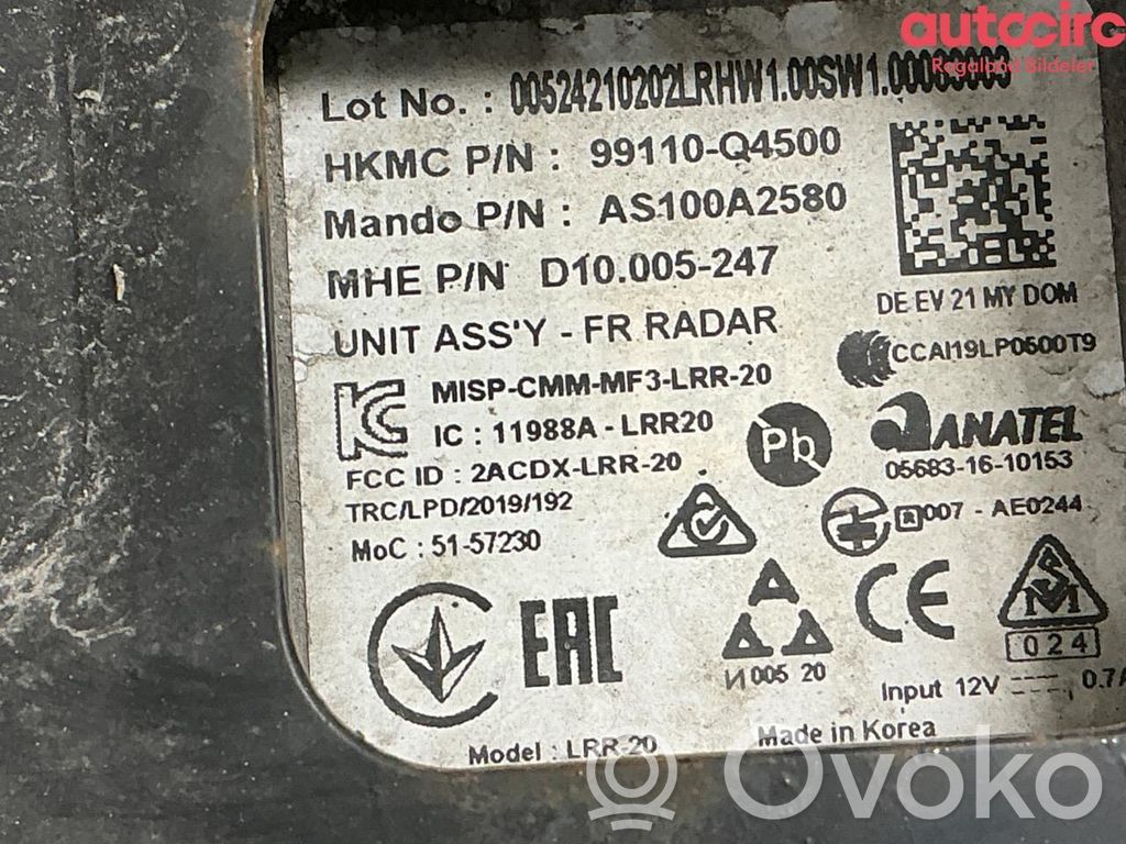 KIA Niro Sensor de radar Distronic 