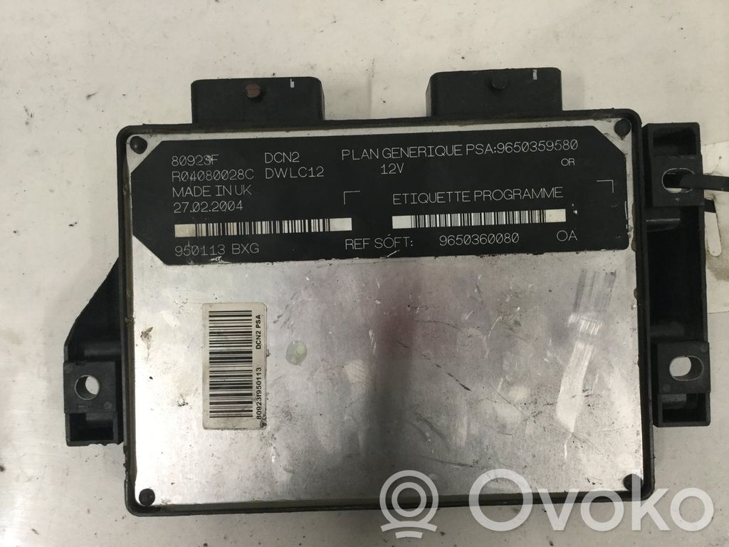 Citroen Jumpy Unidad de control/módulo ECU del motor 