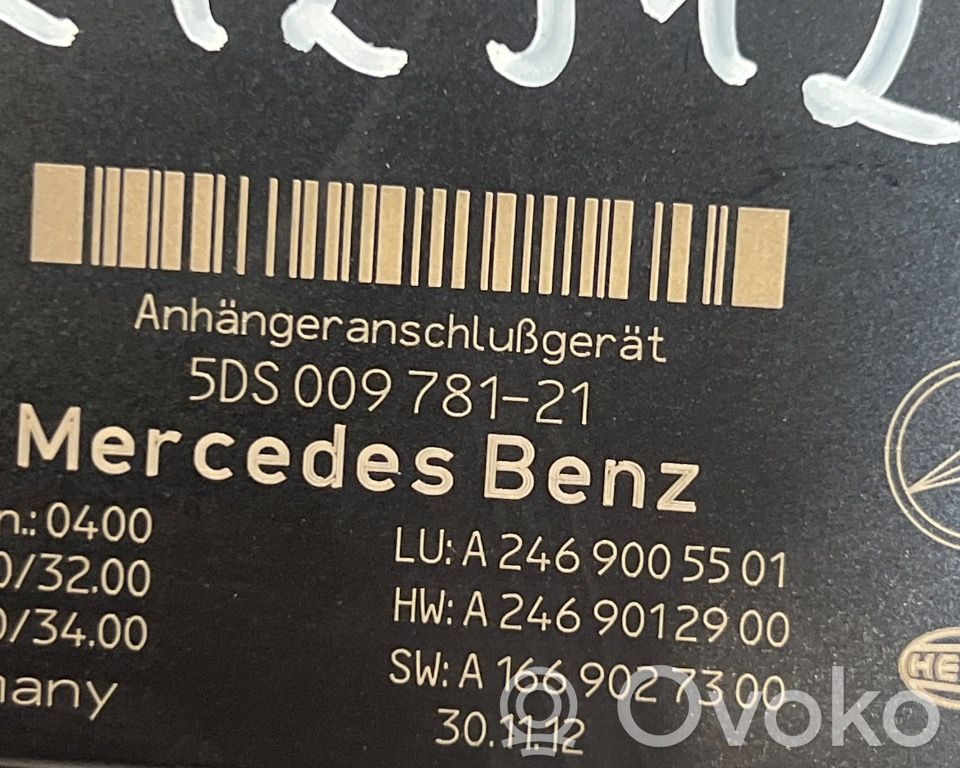 Mercedes-Benz B W246 W242 Centralina/modulo rimorchio barra di traino 