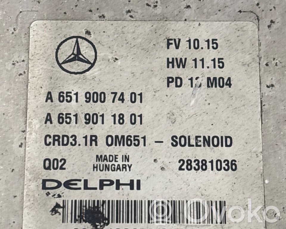 Mercedes-Benz C W204 Unité de commande, module ECU de moteur