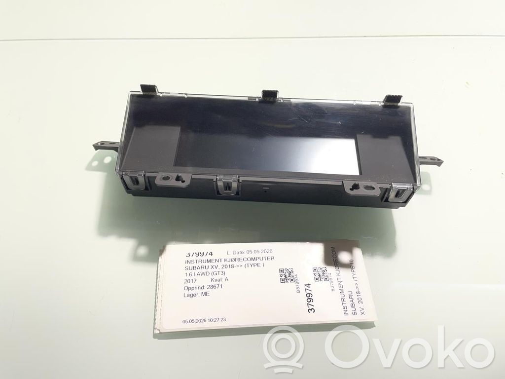 Subaru XV II Muut kojelaudan osat 