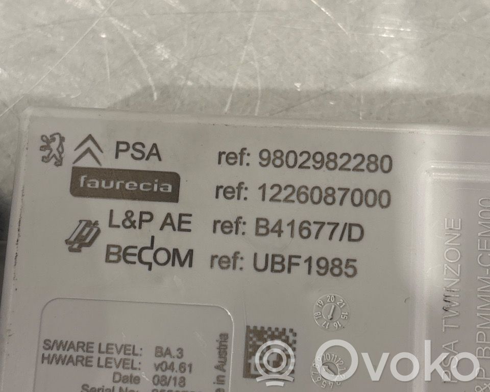 Peugeot 308 Autres unités de commande / modules 