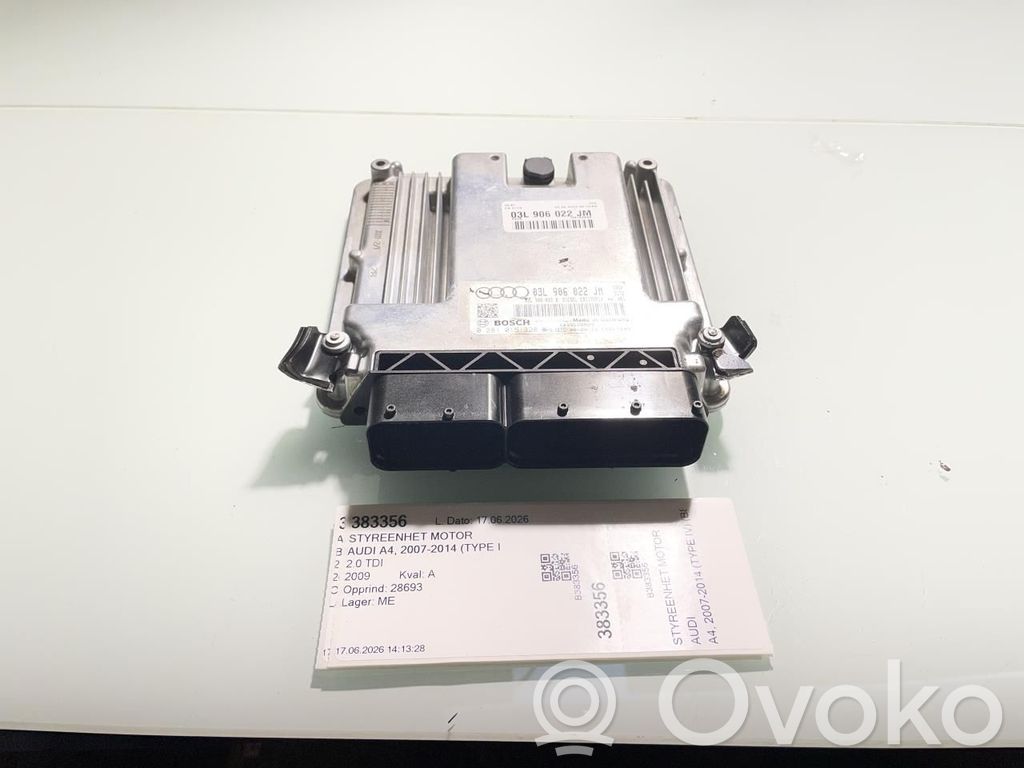 Unité de commande, module ECU de moteur   03L906022JM,03L906022JM