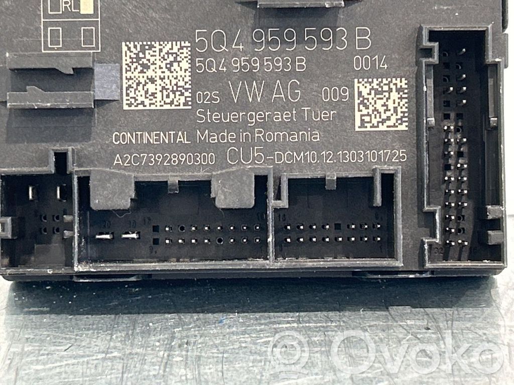 Skoda Octavia Mk3 (5E) Centralina/modulo portiere 