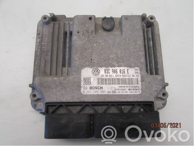 Skoda Octavia Mk2 (1Z) Unité de commande, module ECU de moteur 